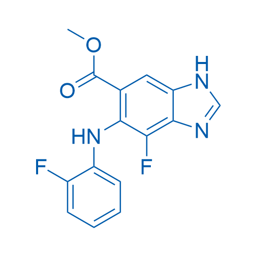 methyl 4-fluoro-5-((2-fluorophenyl)amino)-1H-benzo[d]imidazole-6-carboxylate